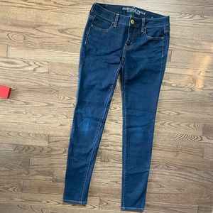 dark AEO denim jeggings